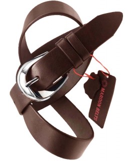 Женский ремень 3 см № 2 MAROON BELTS-foto3