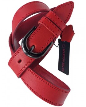 Женский ремень 3 см № 1 MAROON BELTS-foto8