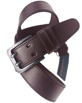 Ремень 4 см две иглы "Люкс" MAROON BELTS-foto3