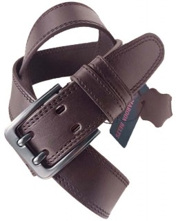 Ремень 4 см две иглы "Люкс" MAROON BELTS-foto4