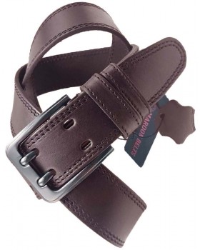 Ремень 4 см две иглы "Люкс" MAROON BELTS-foto4