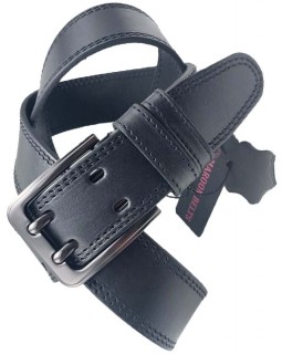 Ремень 4 см две иглы "Люкс" MAROON BELTS-foto2