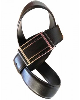 Ремень 3.7 см с закрытой пряжкой Maroon Belts-foto3