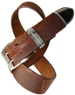 Ремень с наконечником 4 см LEGEND-foto12