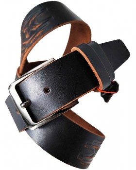 Ремень с тиснением 4.5 см LEGEND-foto2