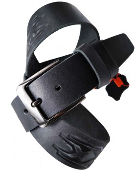 Ремень с тиснением 4.5 см LEGEND-foto13