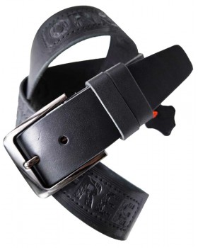 Ремень с тиснением 4.5 см LEGEND-foto4